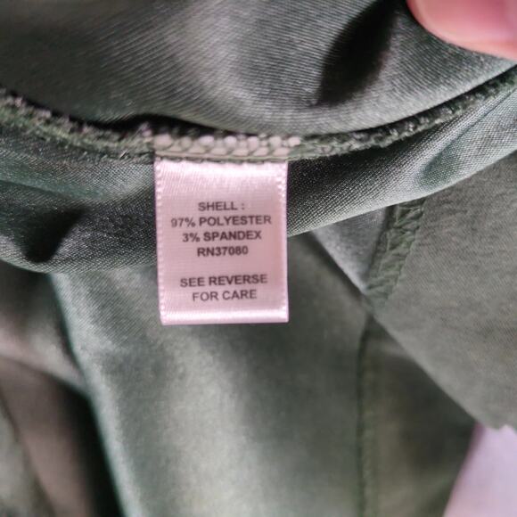 Cato Green Microfiber Suede 4-Button Blazer Jacket Women's Plus Size 22W Stretch - Picture 5 of 10